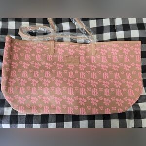 Lex Breezy Pink Floral Patterned Tote Bag